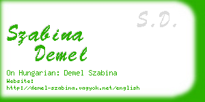 szabina demel business card